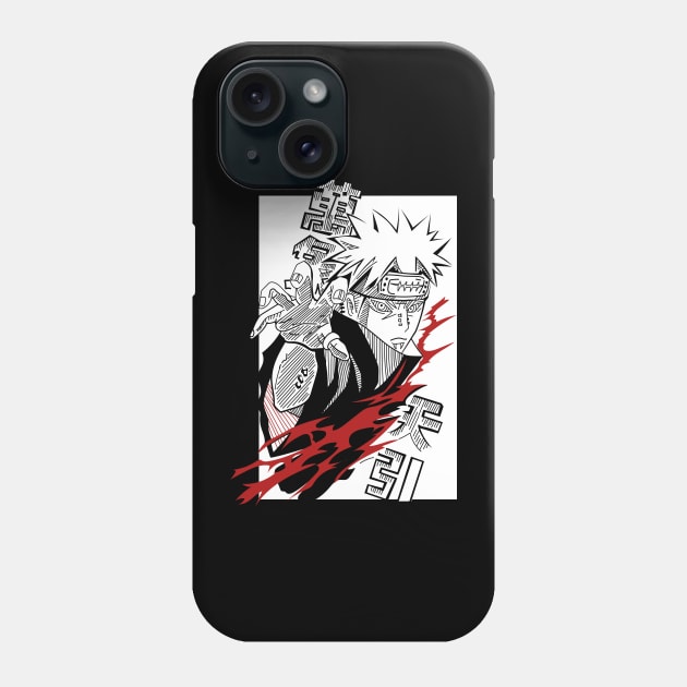 pain akatsuki Anime Fanart Phone Case by Planet of Tees