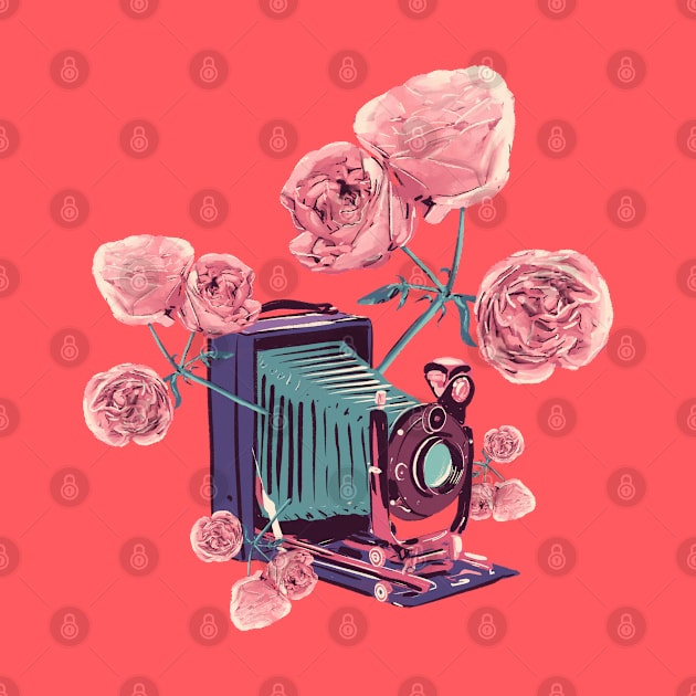 Vintage floral camera by Mimie20