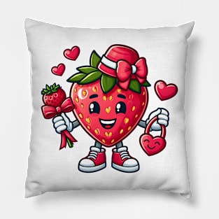 Valentine's Cartoon Delights Pillow