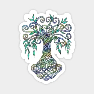 Celtic Tree of Life Multi Colored Magnet