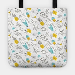 Summer Hand Pattern Design Tote