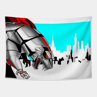 mechagodzilla in the city Tapestry