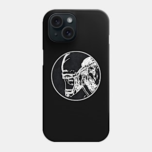 XENOMORPH - Alien (Circle Black and White) Phone Case