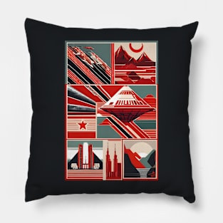 Soviet union art Pillow