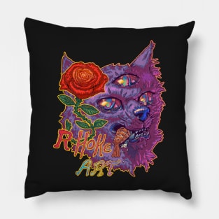 RHokeArt Wolfcat Pillow