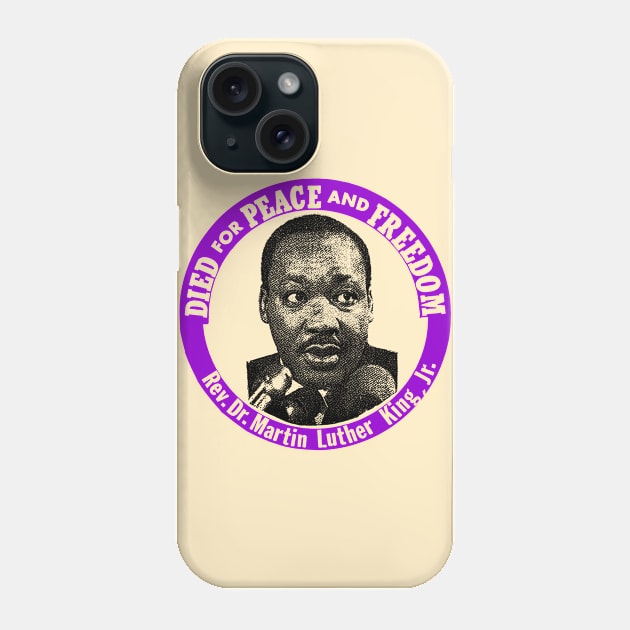 Martin Luther King /// Vintage Pin Design Phone Case by CultOfRomance