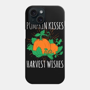 Pumpkin Kisses Harvest Wishes Phone Case