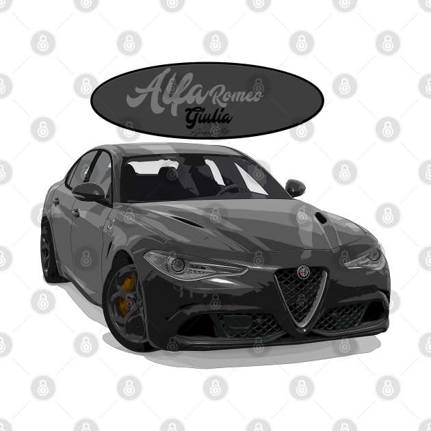 ALFA ROMEO Giulia Nero by PjesusArt