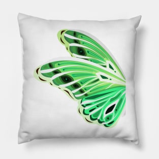 Green Butterfly Pillow