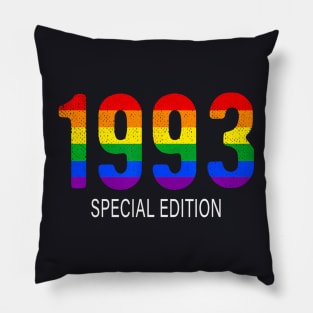 1993 Lgbt Birthday Rainbow Pride Lgbt Gift Equality Pillow