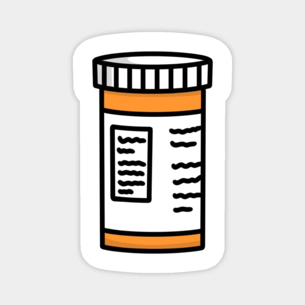 Prescription Bottle Magnet by Reeseworks