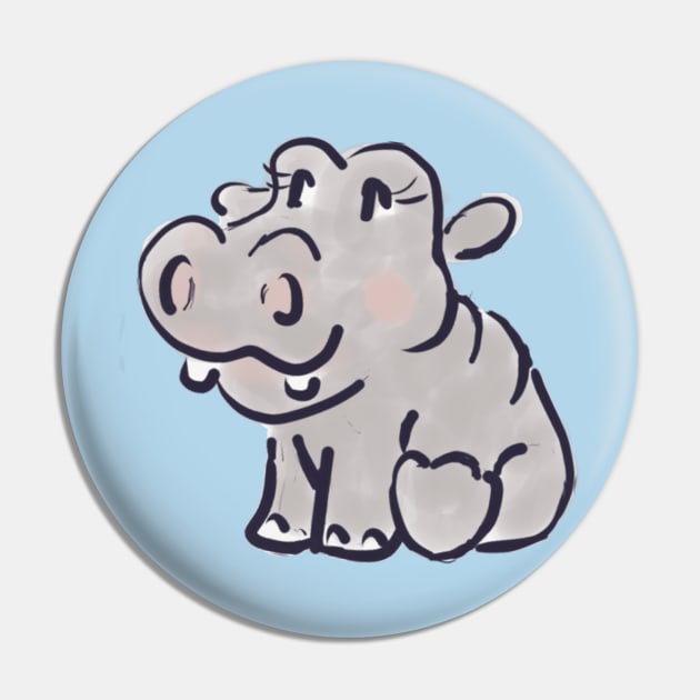 Little Hippo Pin by kktibbs