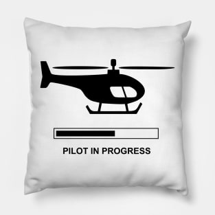 Pilot of helicopter in progress Pillow