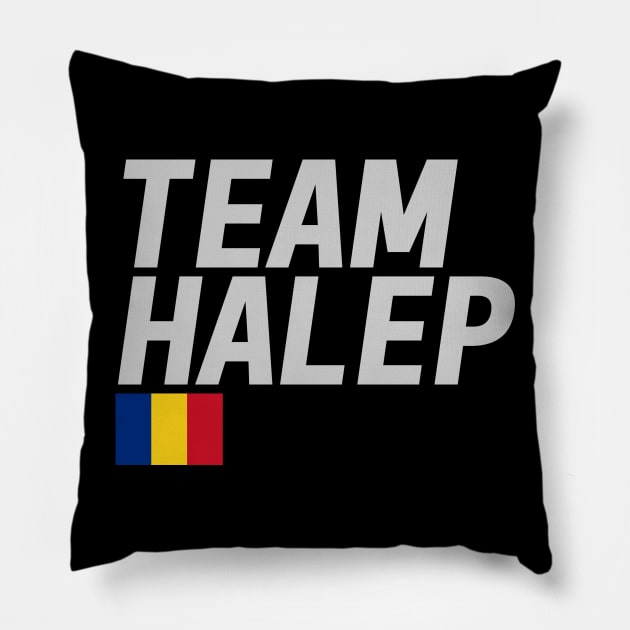 Team Halep Pillow by mapreduce