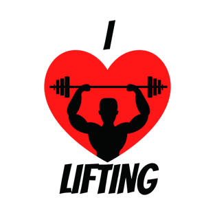 I Love Lifting Weights Gym T-Shirt