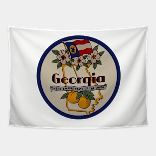 Georgia Vintage Decal Tapestry