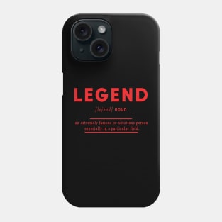 Legend Meaning Definition Black Edition Phone Case