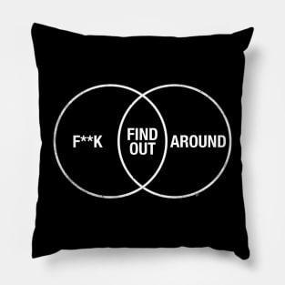 F Around and Find Out Venn Diagram Pillow