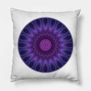 Mandala in Cool Tones Pillow