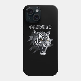 Tiger motivational quote gym Phone Case