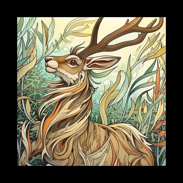 Jackalope fantastic creature by ComicsFactory