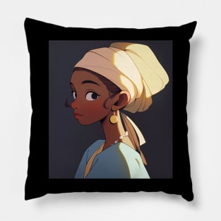 Girl with Earring Pillow