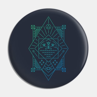 Tropical Geometric Abstract 2 Pin