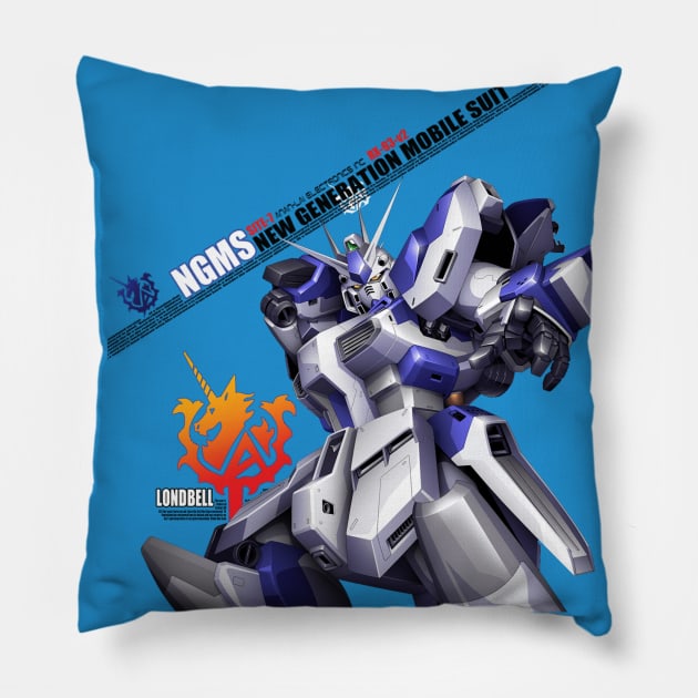 RX-93-V2 Hi Nu Gundam Char's Counterattack Beltorchika's Children Pillow by Celestial Crafts