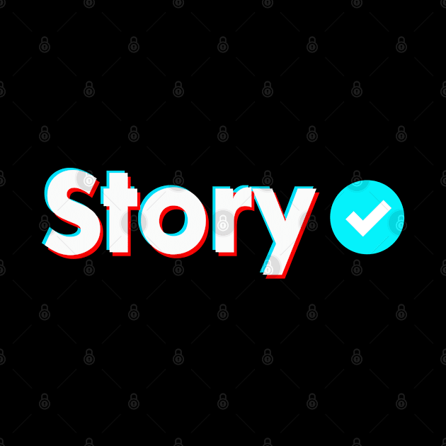 Story Name Verify Blue Check Story Name Gift by Aprilgirls