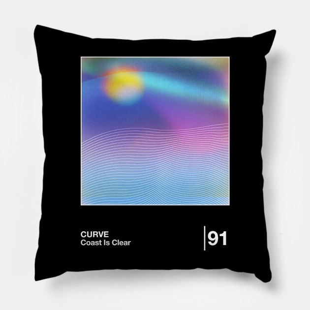 Coast Is Clear / Minimalist Style Graphic Design Pillow by saudade