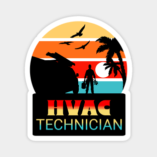 HVAC sunset Magnet