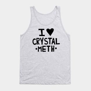 Black Crystal Heart Tank Top by AREA on Sale