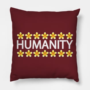 Humanity creative text design Pillow