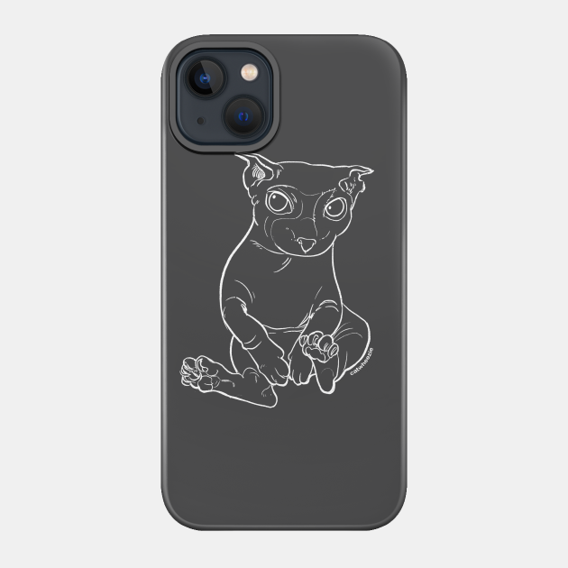 Bingus Cat White Line - Bingus - Phone Case