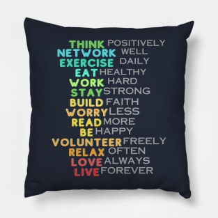 Motivational and Inspirational Quotes Pillow