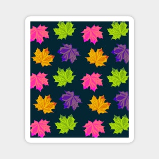 Bright Autumn Leaves Magnet