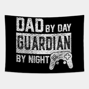 Dad by Day Guardian By Night Gaming Gamer Dad Tapestry