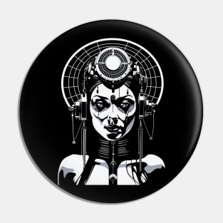 1950s Sci-fi Telepathic Goddess Pin