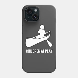 Canoeing Children at Play Phone Case