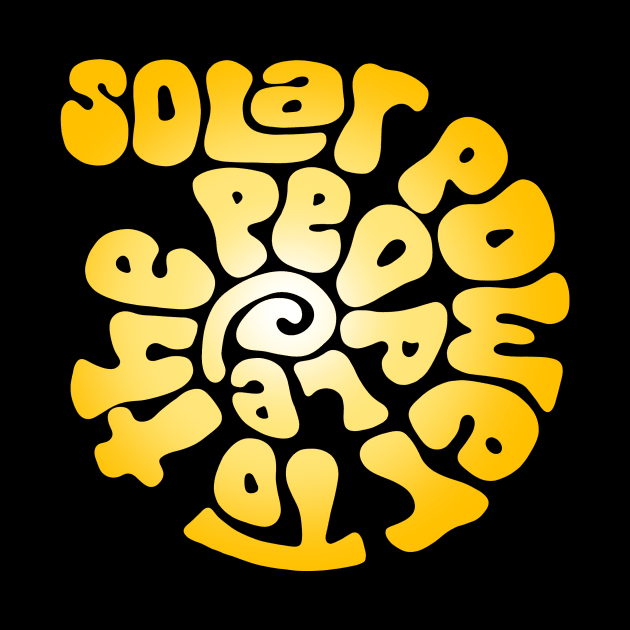 Solar Power to the People Word Art by Left Of Center