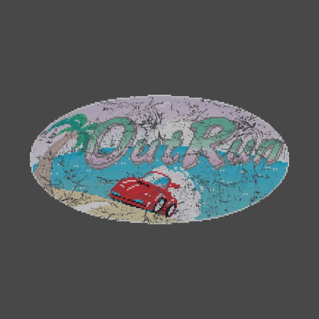 Outrun Logo (faded and weathered) by GraphicGibbon