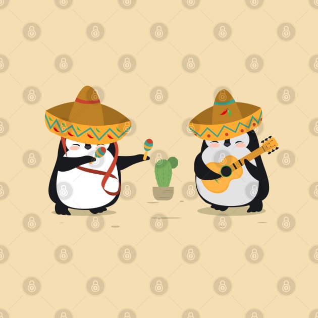 Penguins in sombrero by CraftCloud