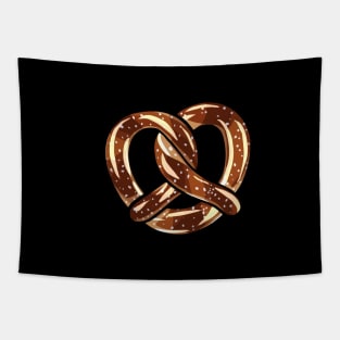 cute pretzel digital illustration Tapestry