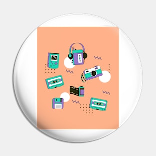 Retro gadgets Pin