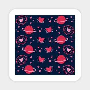 Space Lover - Planet Pattern Magnet