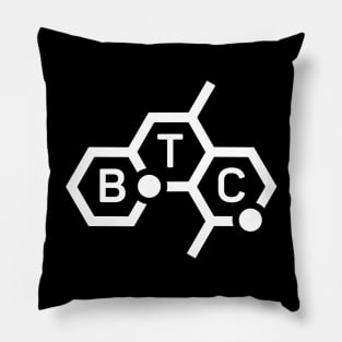 Bitcoin Minimalist Logo Design Pillow