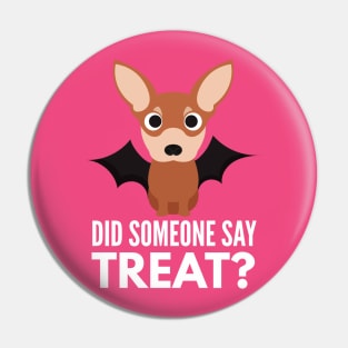 Chihuahua Halloween Trick or Treat Pin