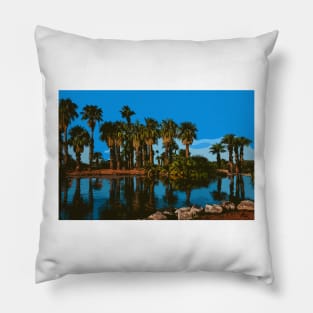 Papago Park Palms Pillow