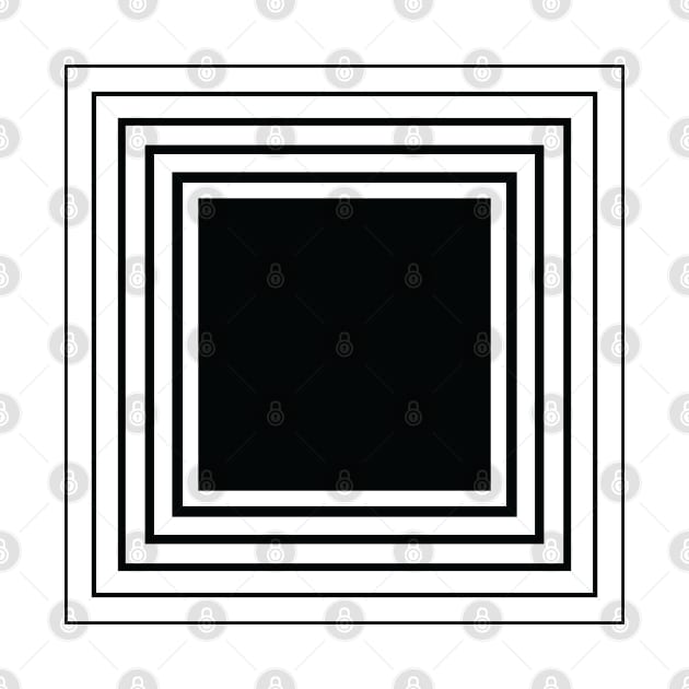 Black Square Geom by Chad.Boutique