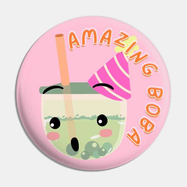 Amazing Boba Pin by Inspire-4-Me